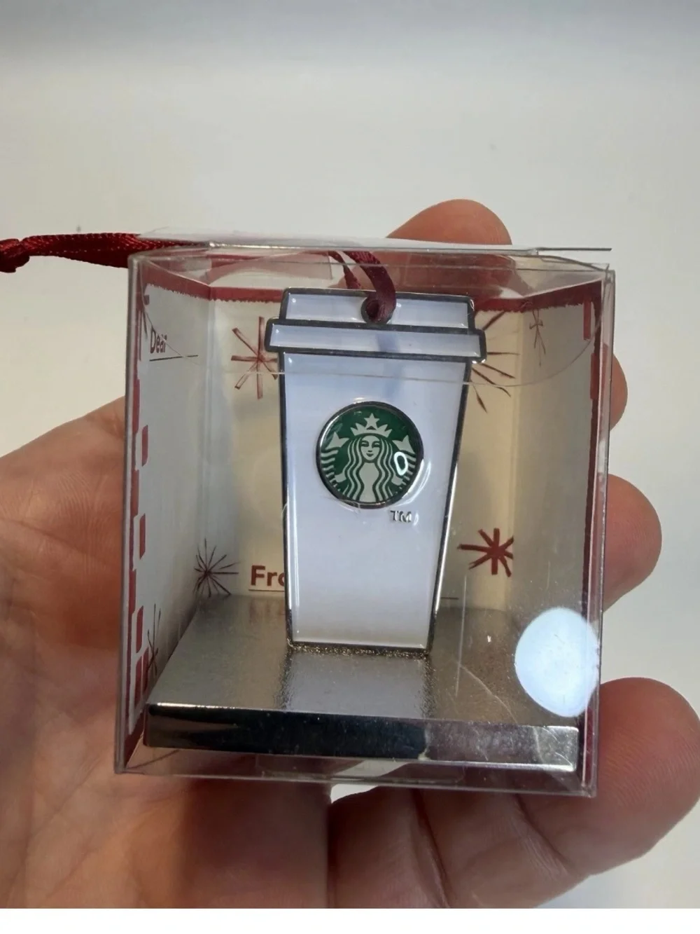 New 2014 Starbucks Japan Christmas Cup Ornament Rubber Stamp “Gather Together”